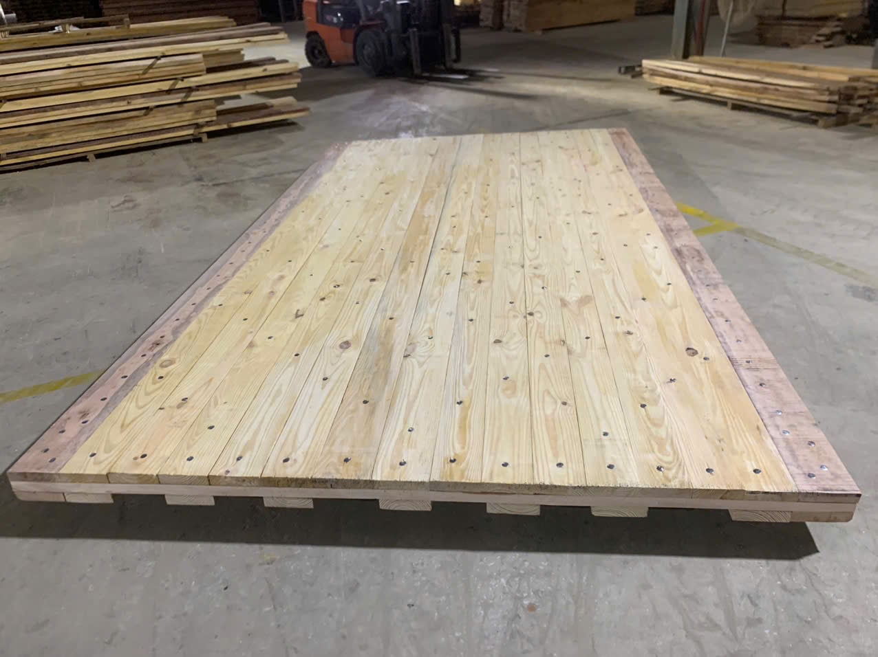 Wood Access Mat without Fingers - Southern Yellow Pine and Hardwood
